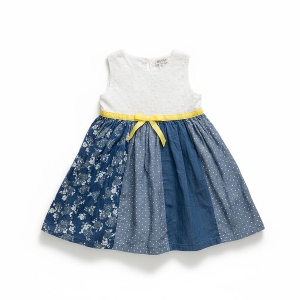 Blueberi Boulevard Girls Dress 4T – White Lace Top